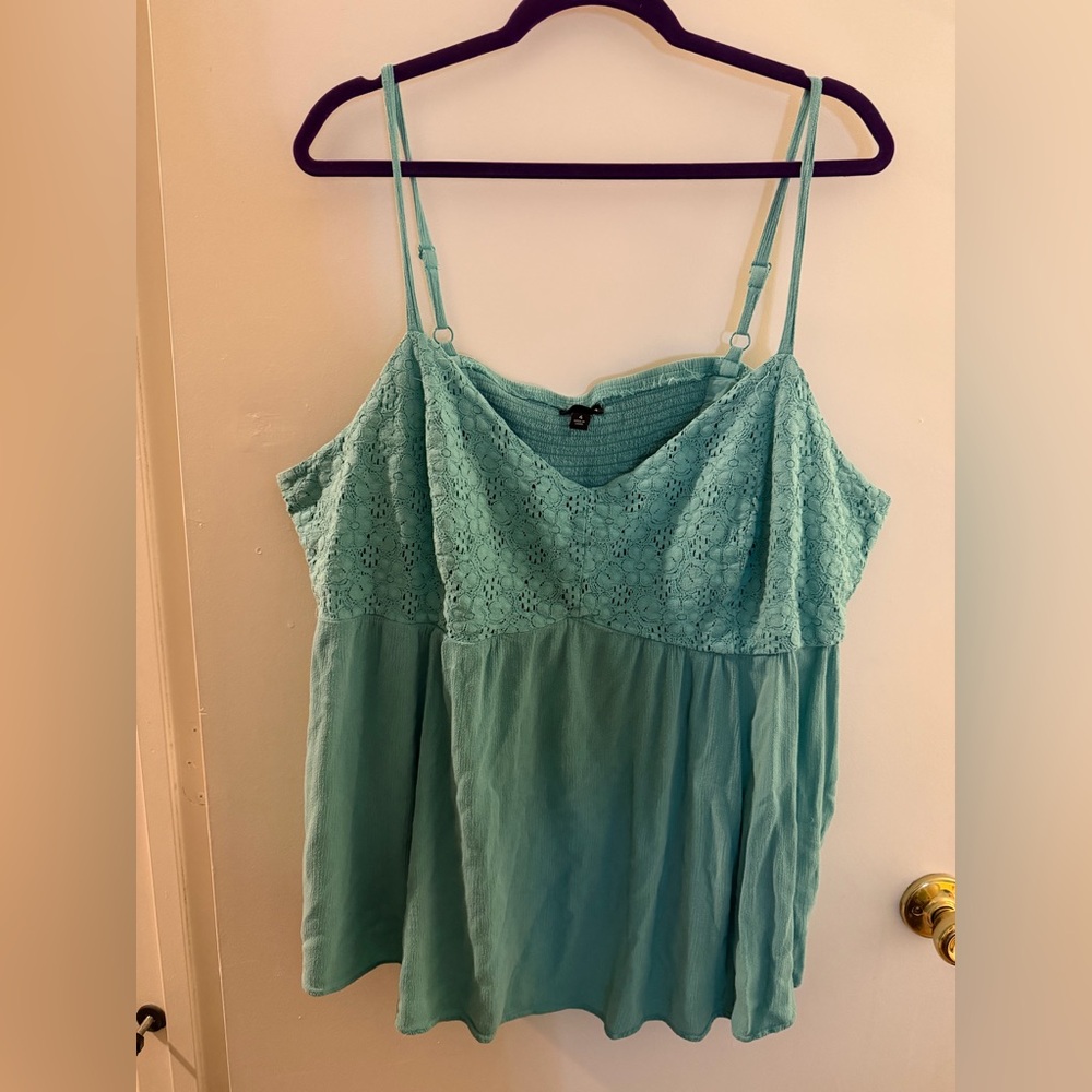 Torrid Teal Lace Chemise